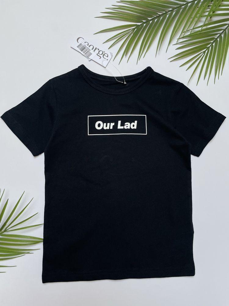 116 122 George bawełniana czarna koszulka tshirt Our Lad