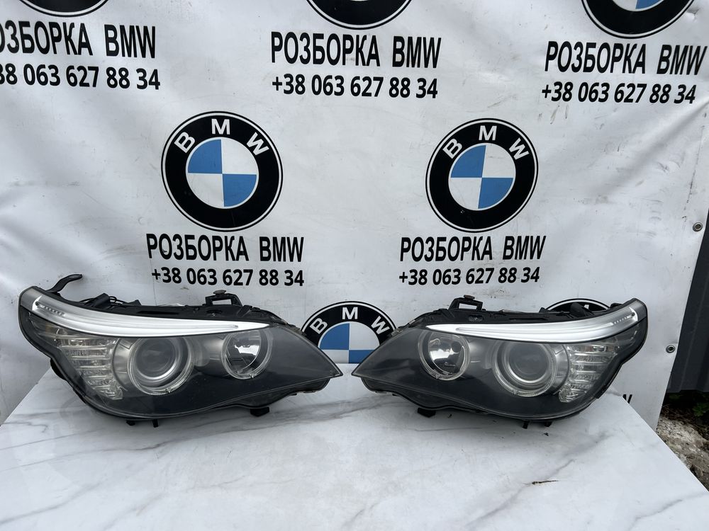 Фари рестайл bmw e60 e61 lci оптика передня
