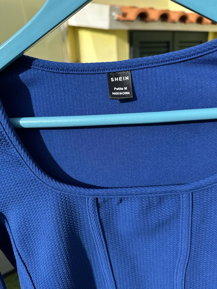 Crop top manga comprida S