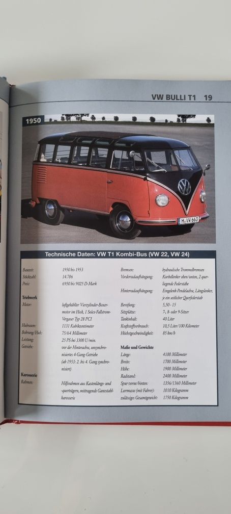 VW Bulli od 1947 do 2015 T1, T2, T3, T4, T5, T6 na innej Audi, BMW.