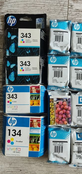 HP 343 344 337 338 картридж принтер цветной чёрно-белый