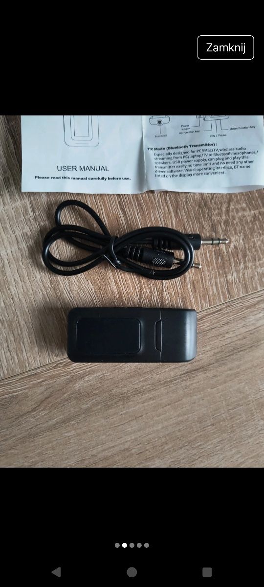 Odbiornik/nadajnik bluetooth audio