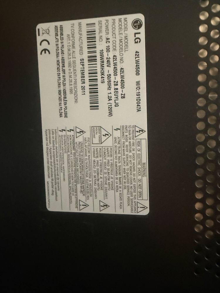 Telewizor lg 42 cale