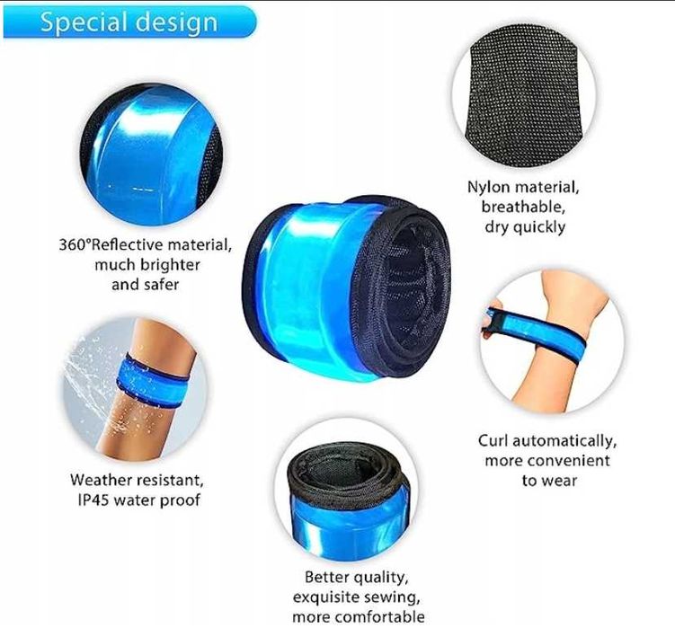 Zestaw Opasek LED do biegania- nadgarstek, telefon