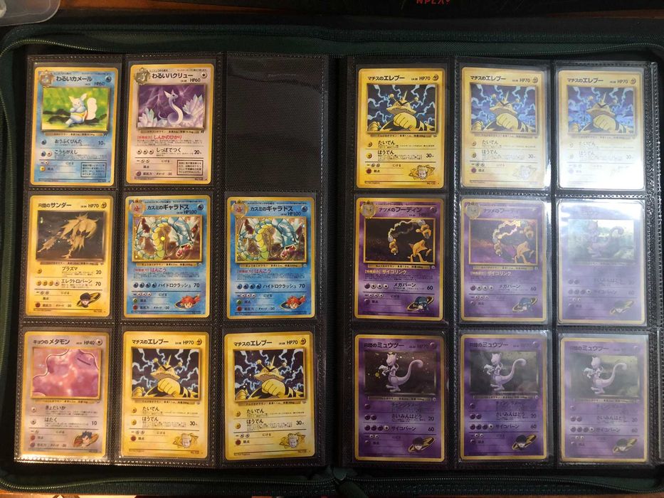 Coleção cartas Pokemon em japonês