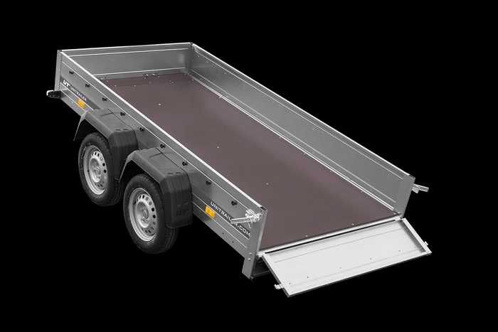 Przyczepka dwuosiowa 264x125 UNITRAILER GARDEN 264/2 KIPP