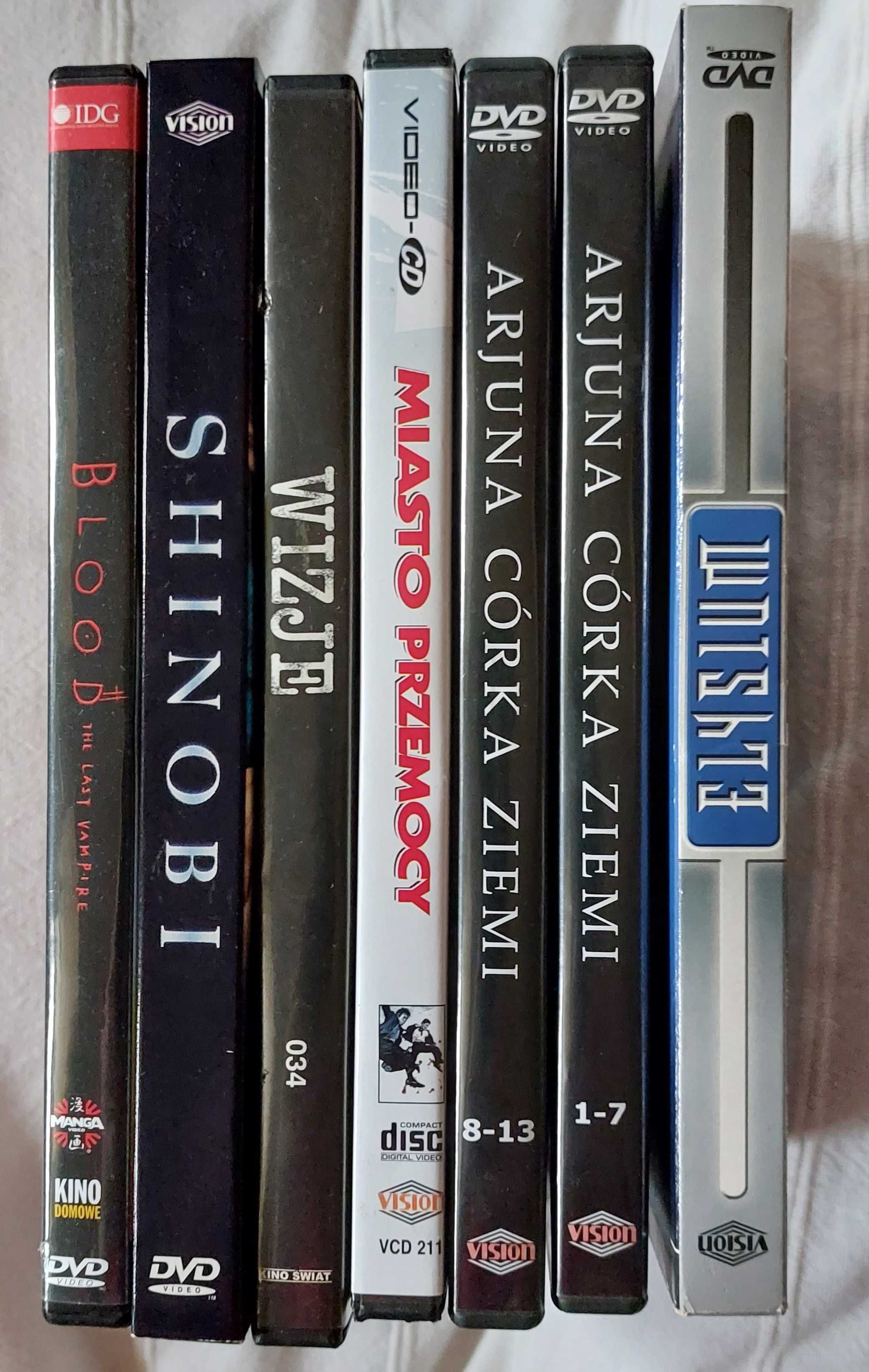 Kolekcja filmów kina wschodniego DVD VCD Blood Arjuna i inne 7 pozycji