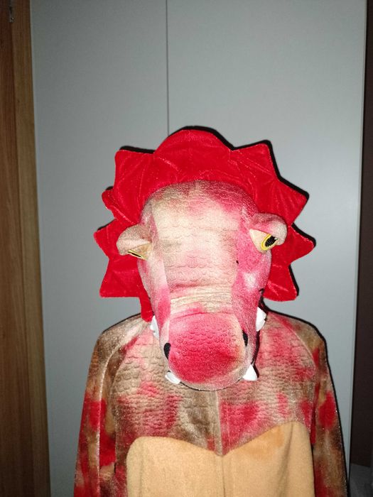 NOWY strój karnawałowy DINOZAURA SMOKA przebranie kostium 122/128 (130