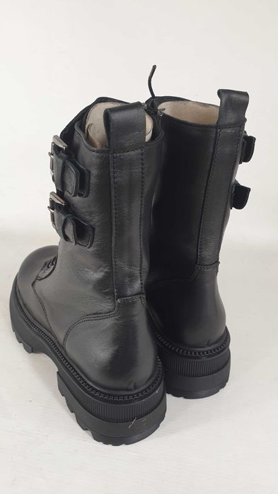 INUOVO SKÓRZANE nowe czarne  botki  39