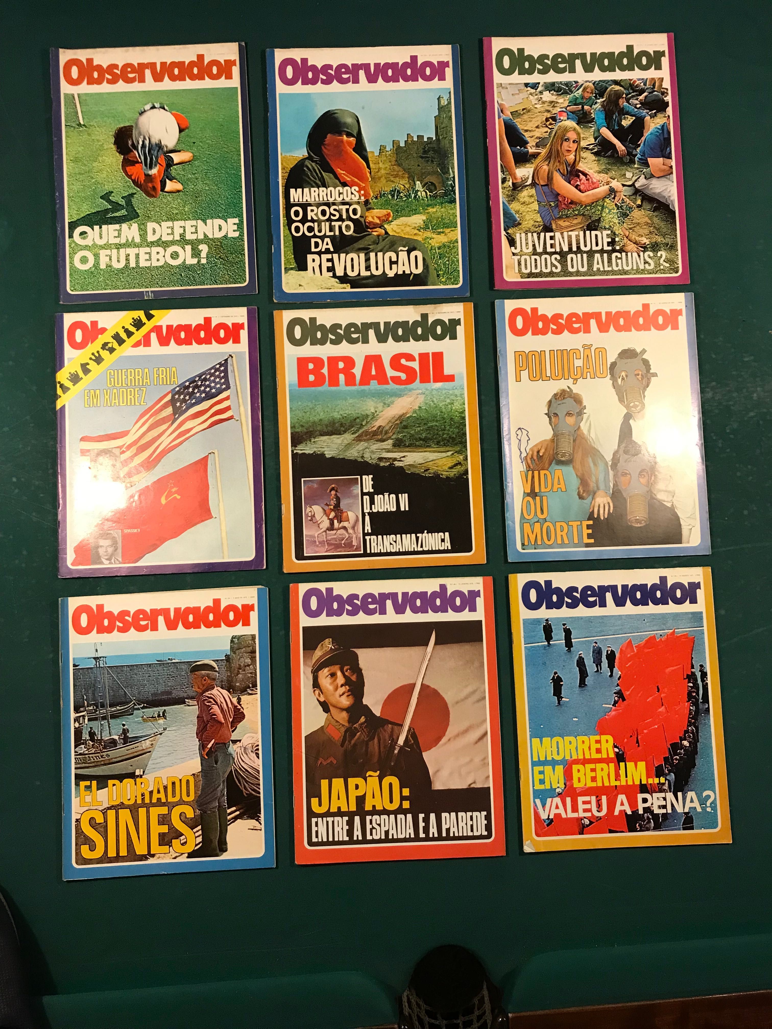 Revistas antigas Observador anos 1970,  71 e 72