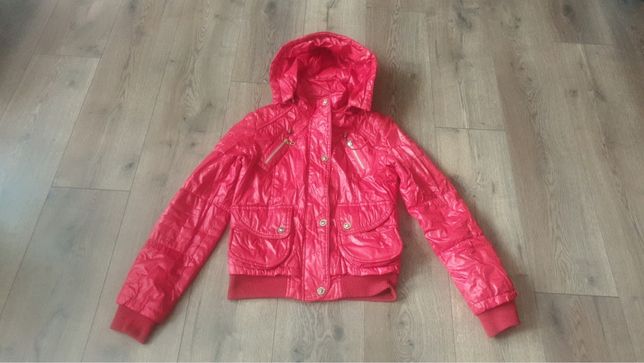 демисезонная куртка красная женская для девочки подростка