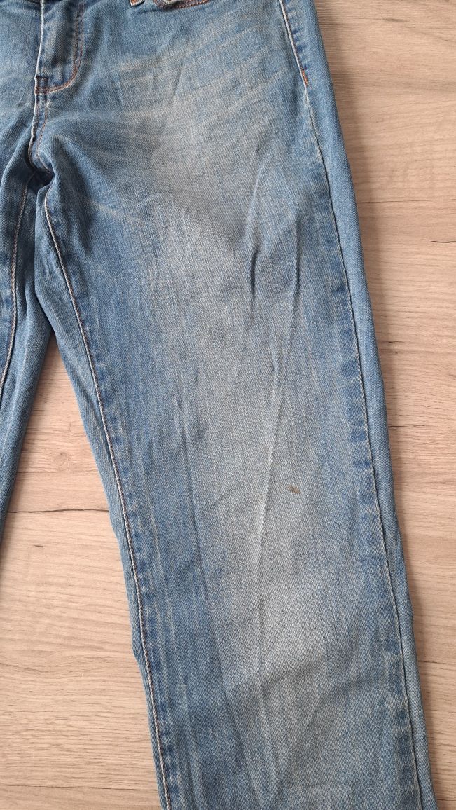 Ładne niebieskie spodnie jeansy damskie Orsay, rozmiar 34 (XS)