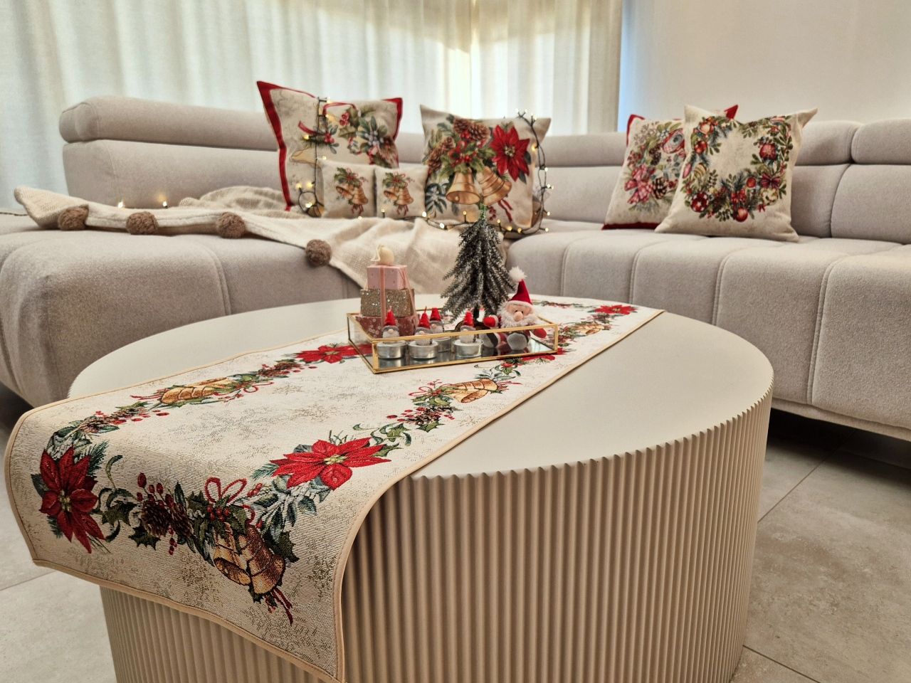 Bieżnik z dzwonkami 40x100 cm 1315