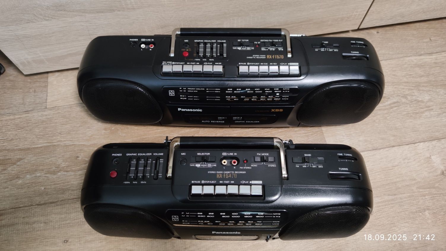 Магнитофон Panasonic RX-FS 470 и RX-FT570