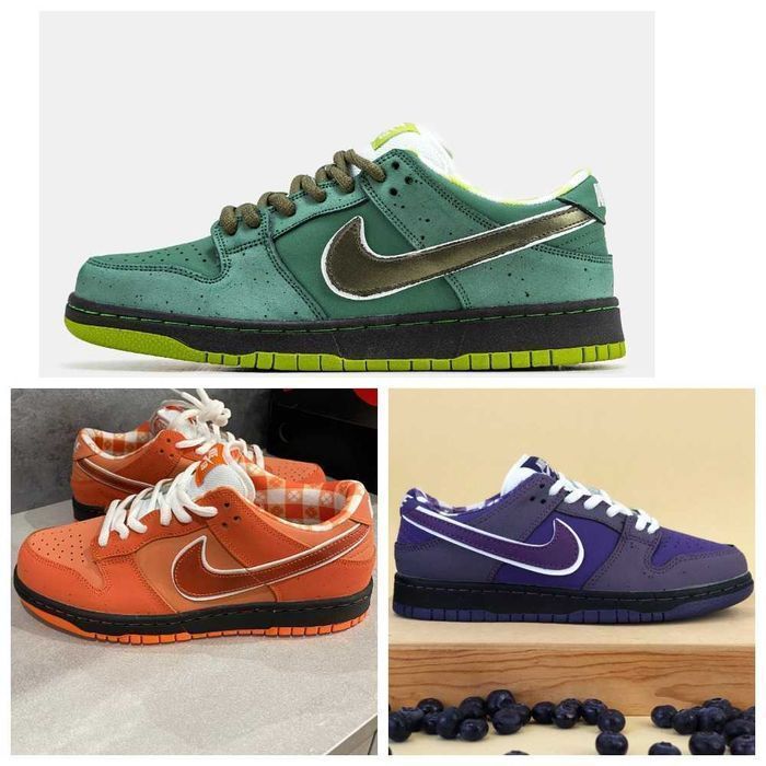 Унисекс кожаные кроссовки Nike SB Dunk Low Green Lobster найк сб данк
