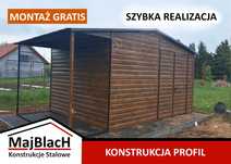 Garaż Blaszany |Wiatka Ogrodowa|Schowek na Narzędzia | - Maj-Blach