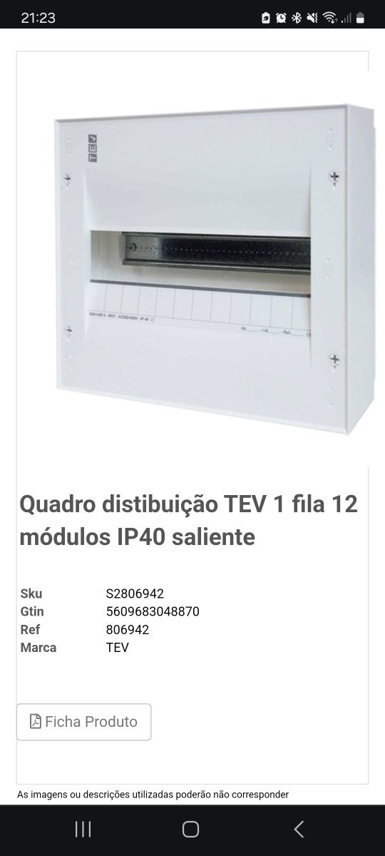 Quadro saliente tev2