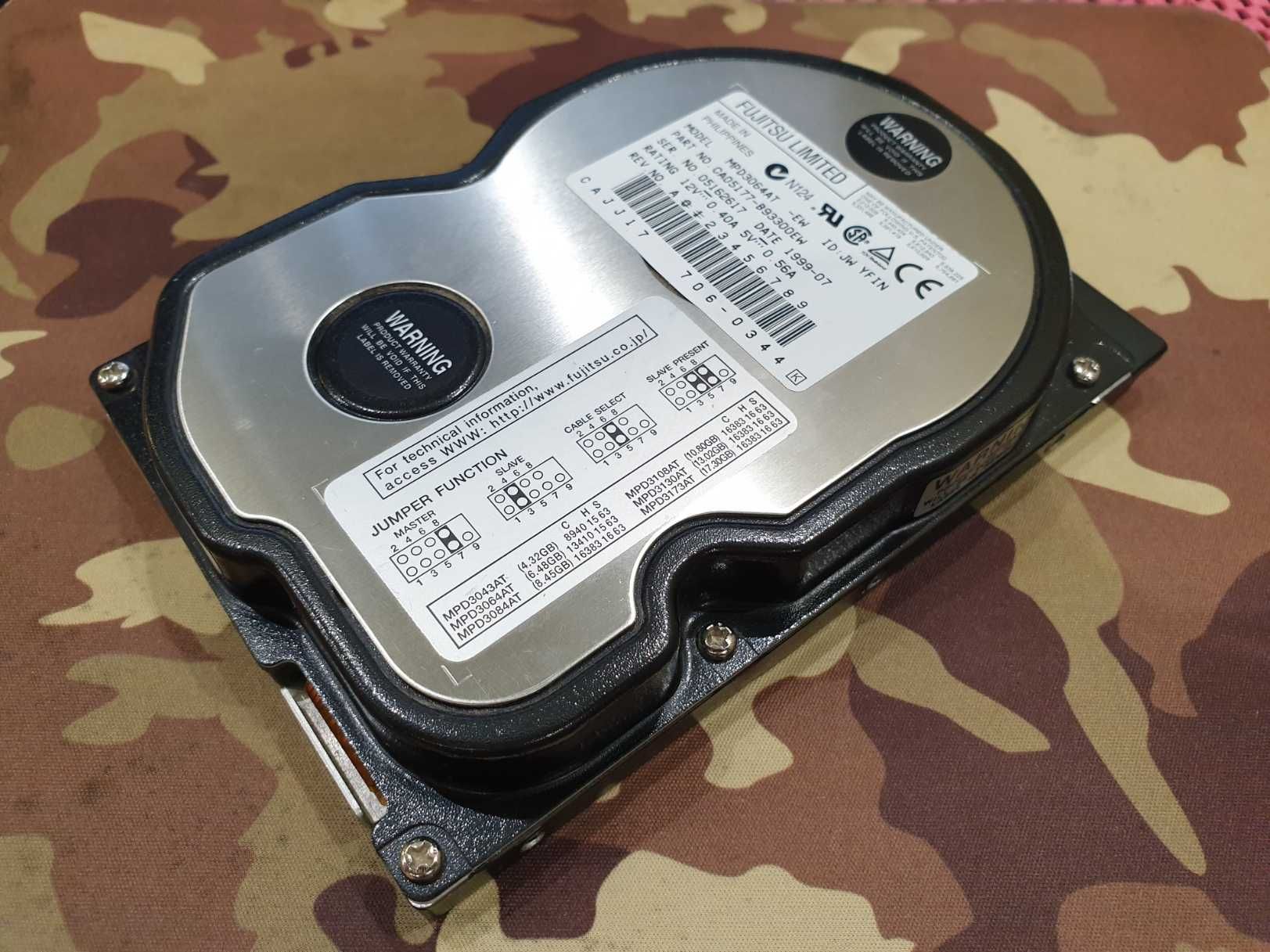 HDD Fujitsu 6GB 5400RPM ATA/IDE CA05177-B93300EW ,1999 год