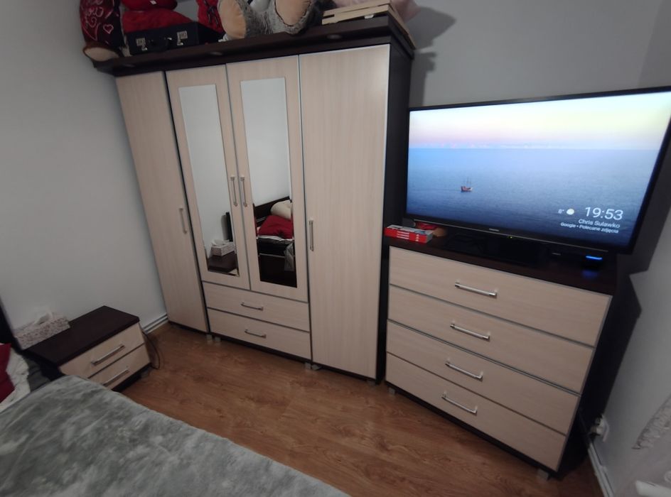 Szafa + komoda + 2 szafki nocne