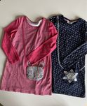 2 sukienki Happy Girls 140 ideał Zalando śnieżynka hello kitty cekiny