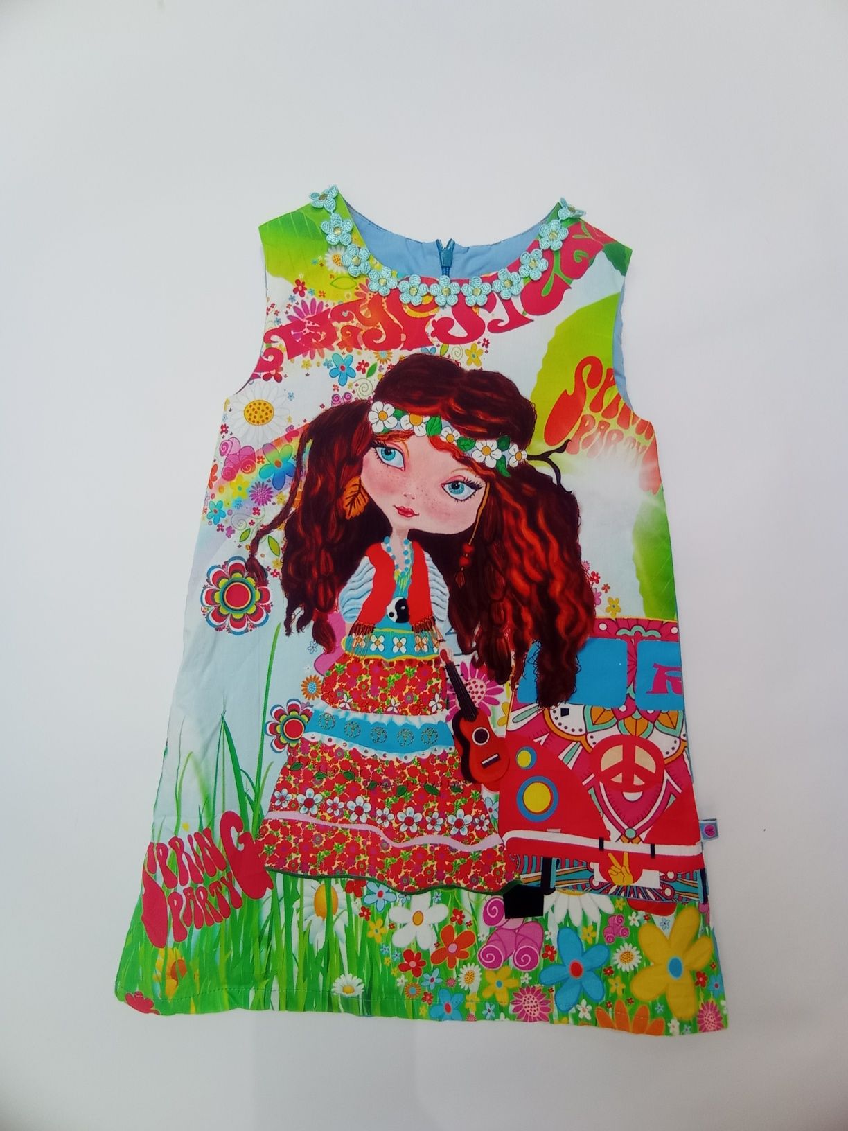 Kolorowa sukienka roz. 116 hippie