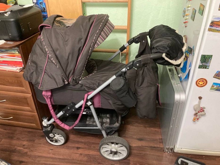 Продам дитячу коляску Teutonia 2 в 1 (люлька та прогулянковий блок)