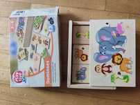 Playtive junior domino drewniane zwierzątka