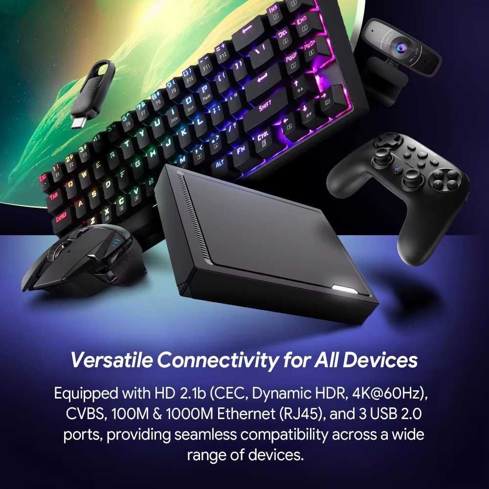 TV Box RT-X2 4/64Gb Realtek RTD1325 AndroidTV 14 4K AiPQ AiSR QMS-VRR