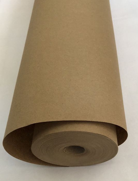 Упаковочная бумага коричневая в  рулоне 84 см*100 м, пл. 100 грамм