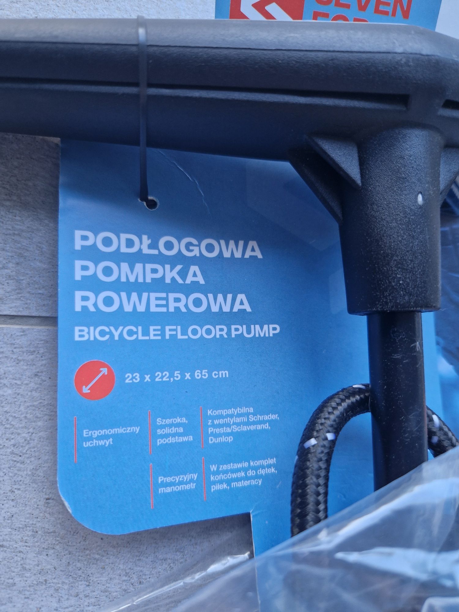 Pompka do roweru podlogowa nowa  + mała pompka