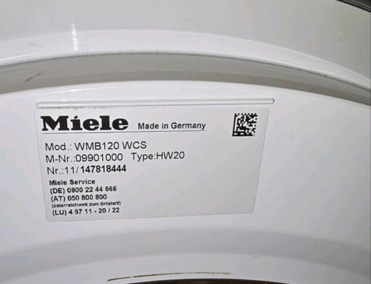 Pralka Miele WMB120wcs 8Kg 1600obr