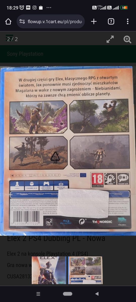 Elex 2 PS4 - nowa w folii