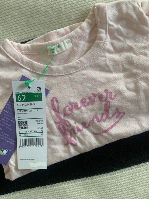 Blusa de algodao bebe benetton