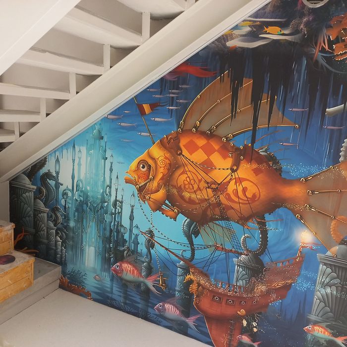 Поклейка фотошпалер