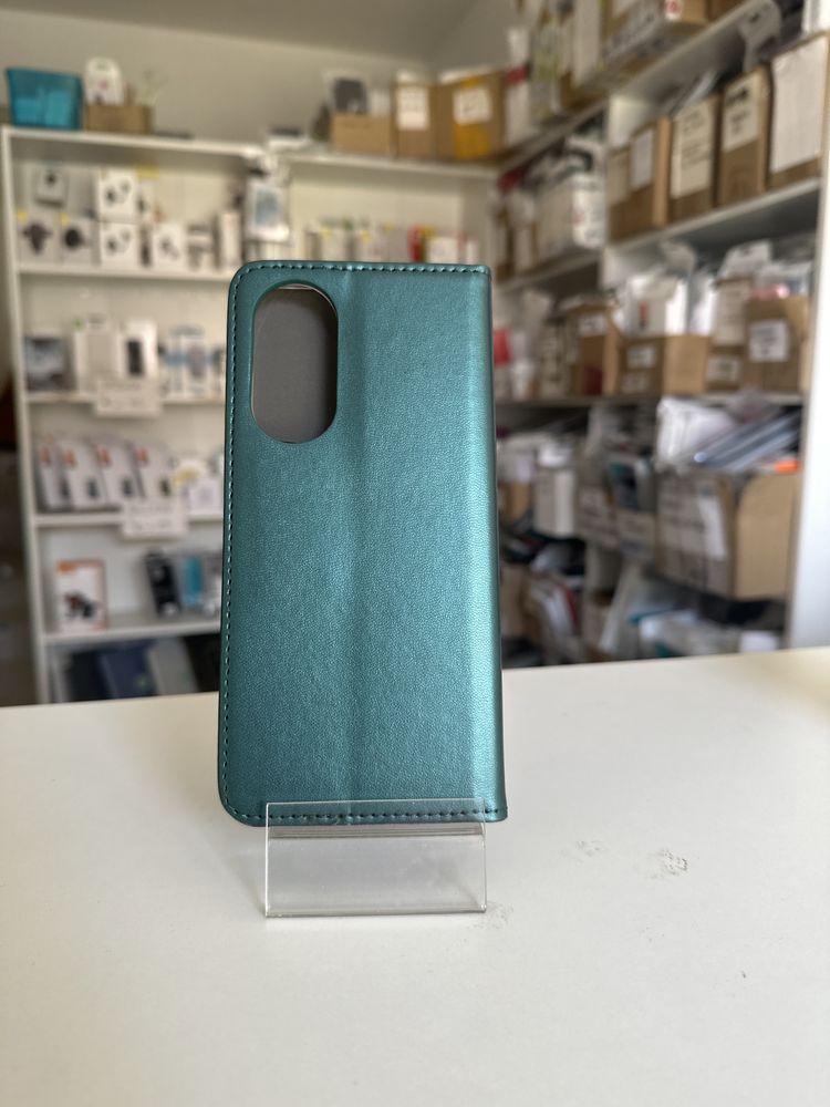 Etui zamykane  ciemna zieleń do Oppo A98 5G
