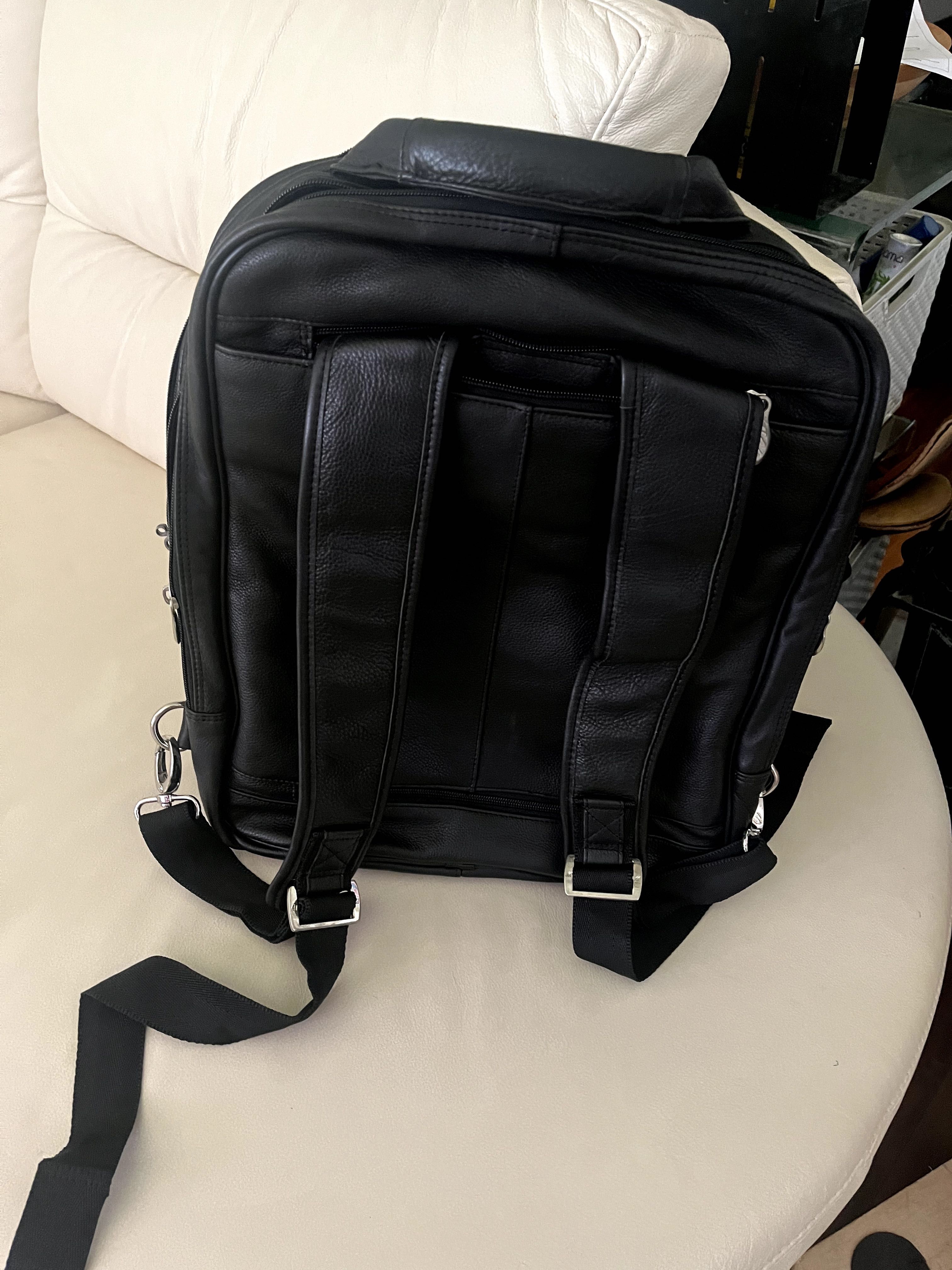 McKlein Skórz. torba Wicker Park 17” z odcz. kółkami i 3-funkc. syst.