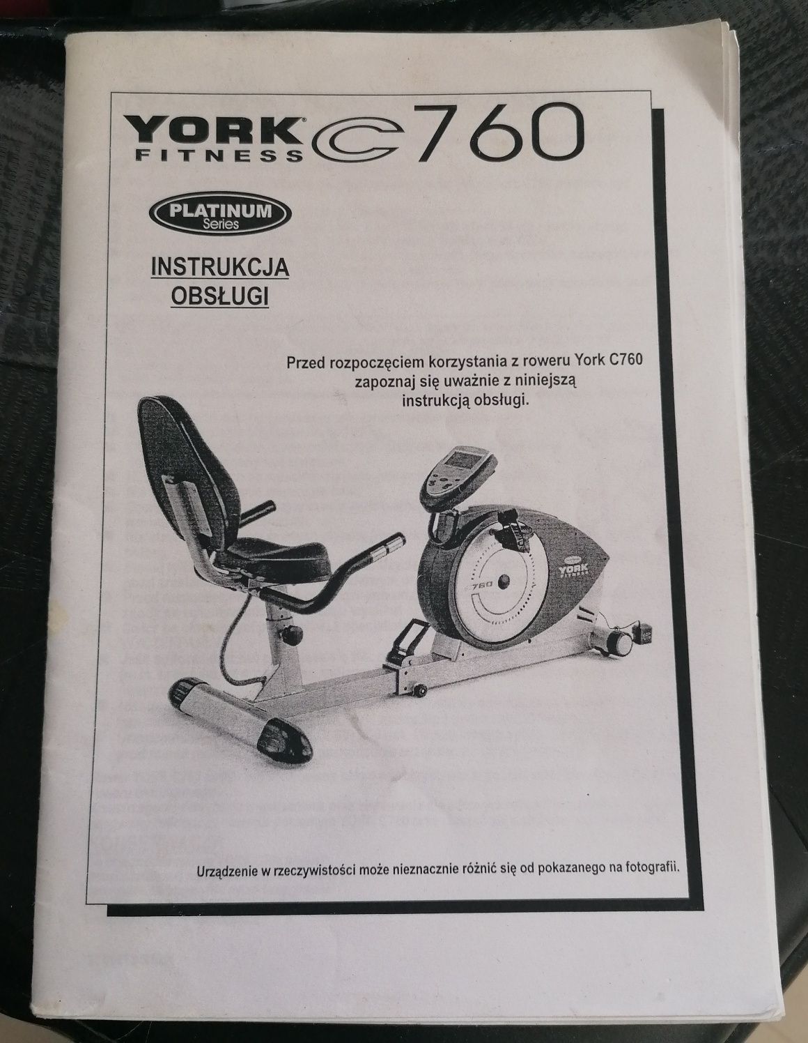 Sprzedam rower treningowy horyzontalny York Fitness C760