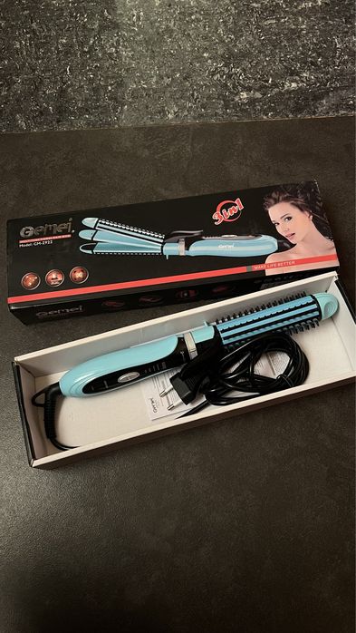 Плойка для волос Gemei выпрямитель 3в1 и гофре стайлер для волосся 3в1