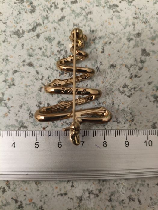 Брошь Новогодняя ёлка. Франция