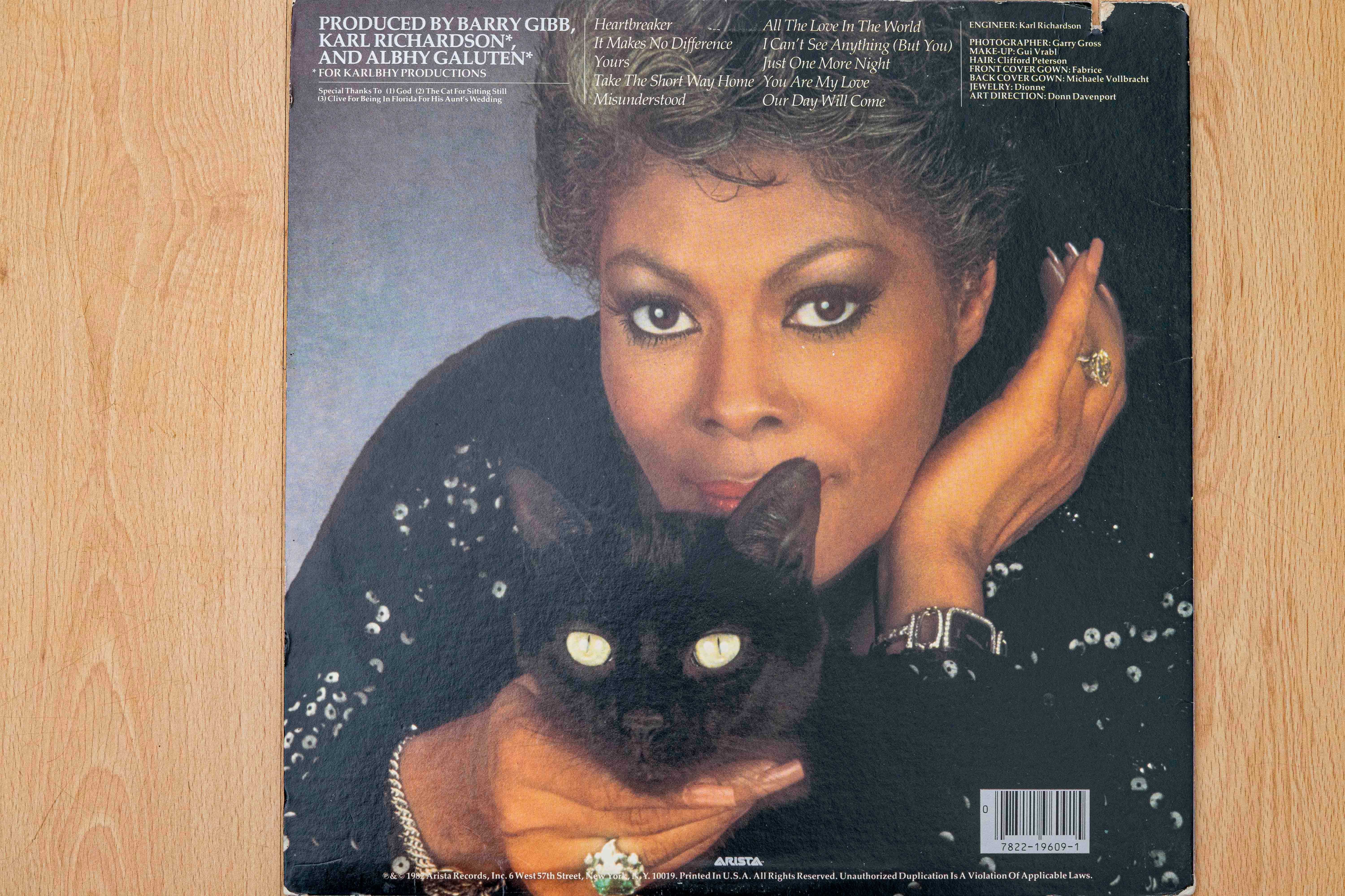 Disco vinil Dionne Warwick, titulo heatbreaker,1982