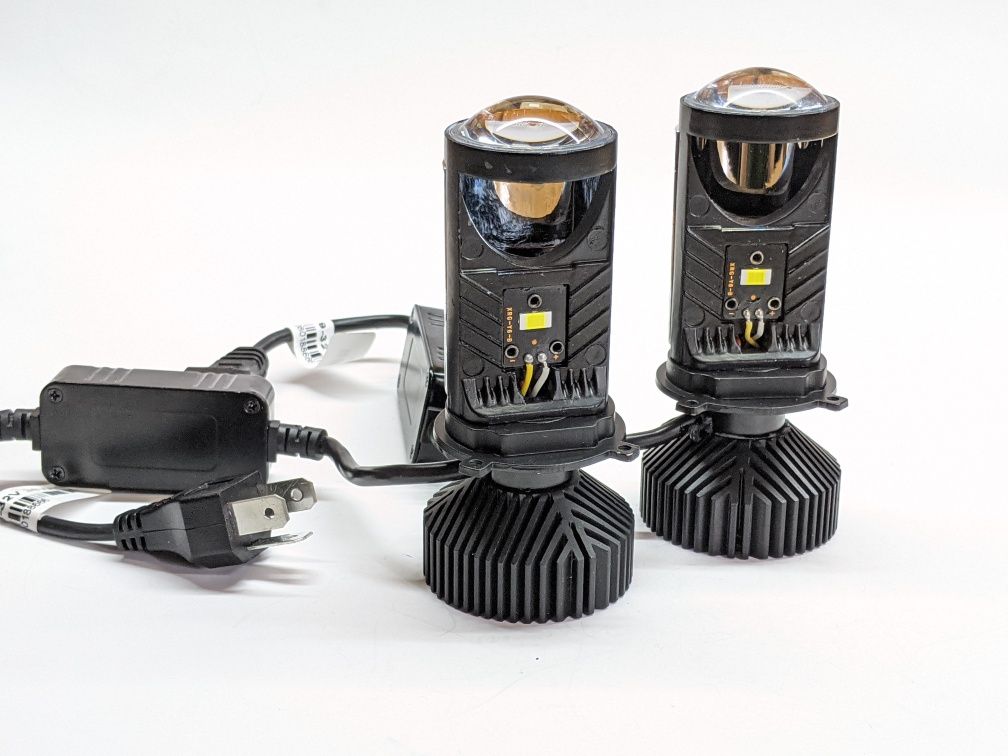 BI-LED линзы Y6 H4 50/80W 12-24V 5000K 8000 Lm. Гарантія пів року