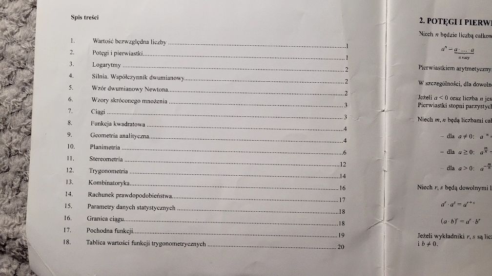 Maturalne tablice matematyczne
