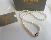 Vivienne Westwood naszyjnik black Loelia Orb small pearl