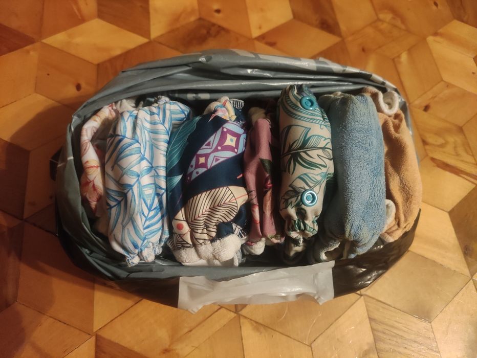 12 pieluch pieluszki wielorazowe NB i MOS wielopielo różne marki