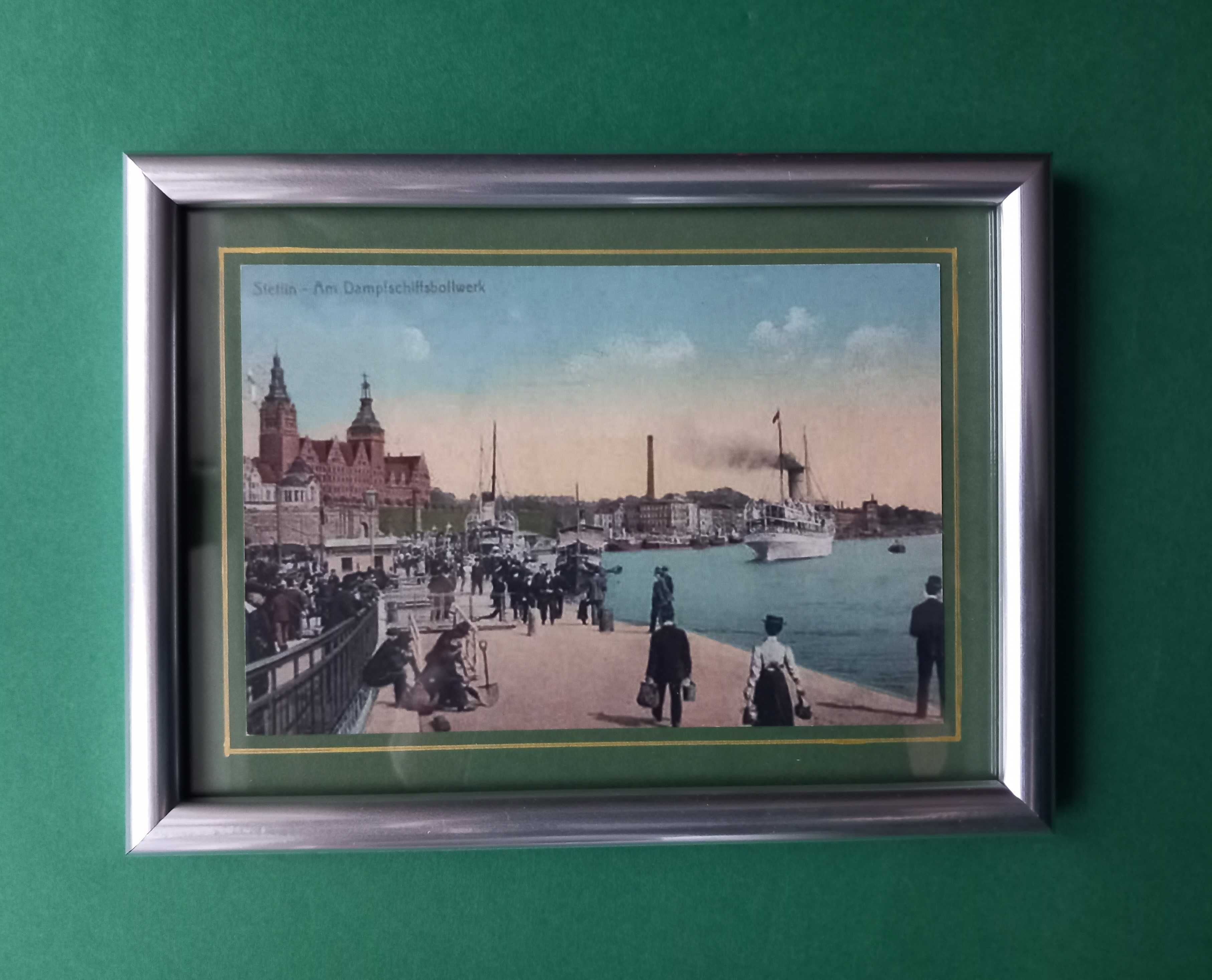Stettin / Szczecin ok.1909r. – reprodukcja ze starej widokówki 20x15cm