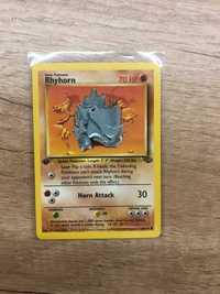 Rhyhorn oryginalne karty pokemon jungle first edition NM 61/64