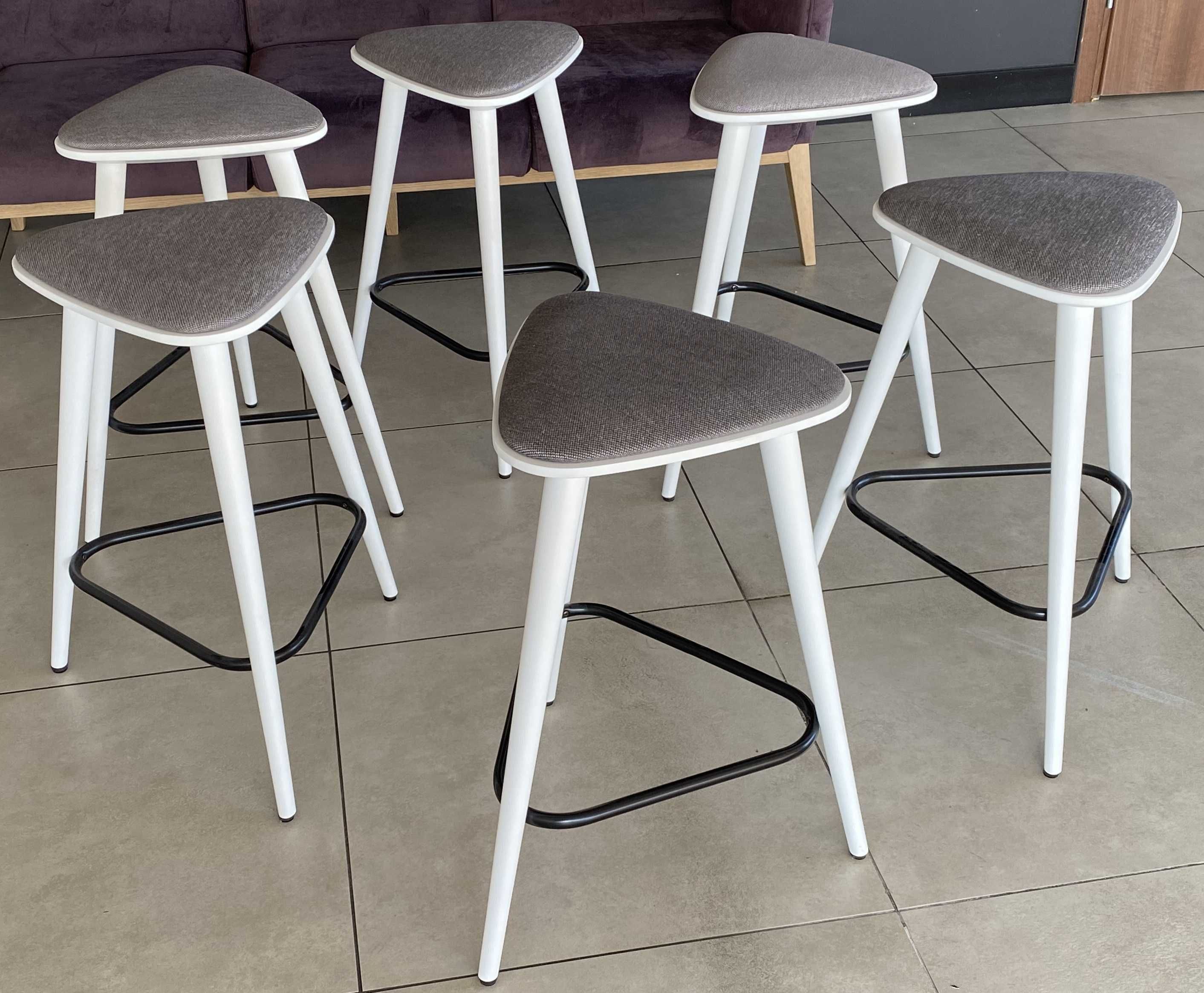 Taboret BST-1609/61 finn - FAMEG - 4 szt Białe