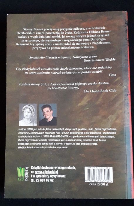 Dostępne! Duma i uprzedzenie i zombi Jane Austen Grahame-Smith - Opole