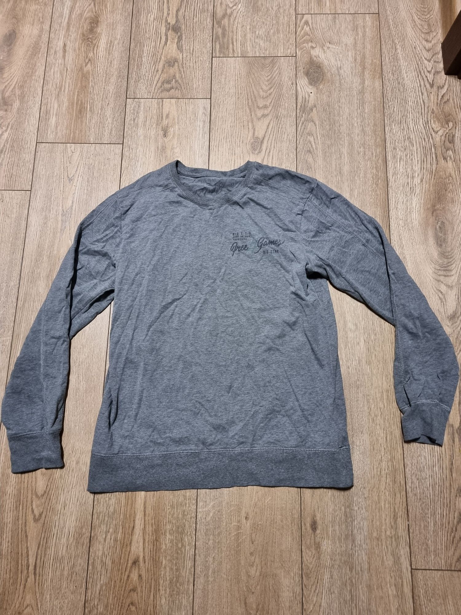 Bluza bawełniana męska młodzieżowa szara big star