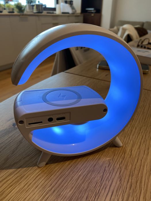 Carregador wireless Despertador relogio bluetooth musica mp3 player